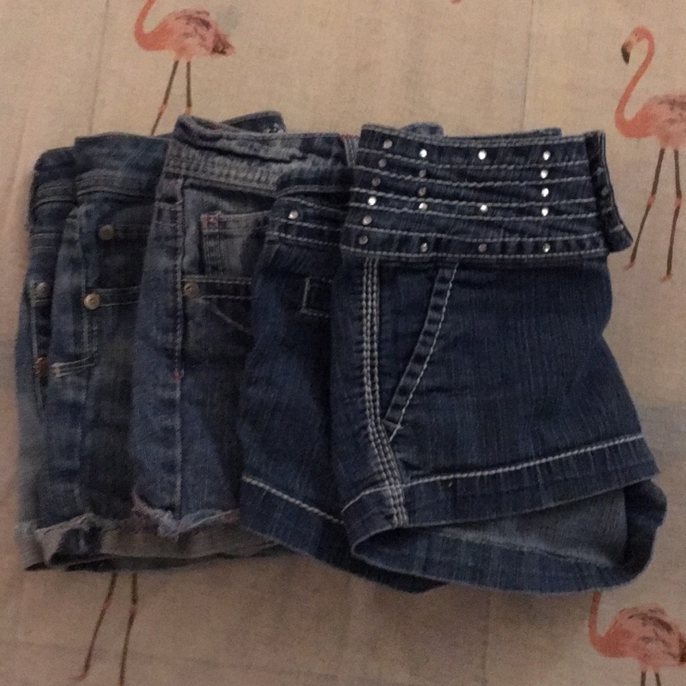 💙Lot of 3 jean shorts